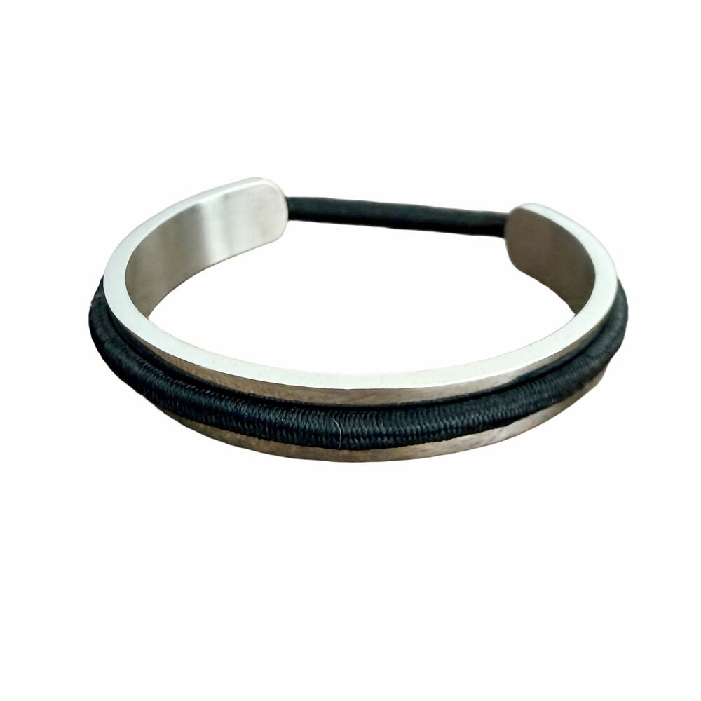 🍭6/$30 Silver Tone Hair Tie Cuff Bracelet